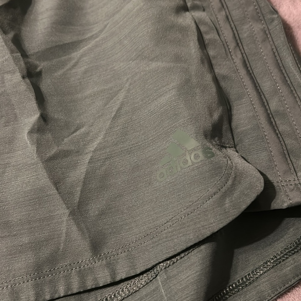 Adidas Running Shorts 3 stripe unlined Shorts - Picture 2 of 10
